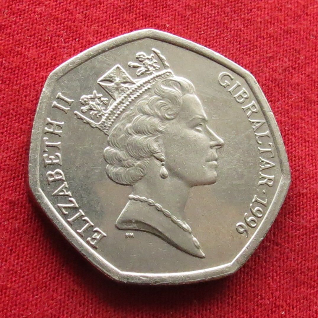  Gibraltar 50 Pence 1996 Christmas   