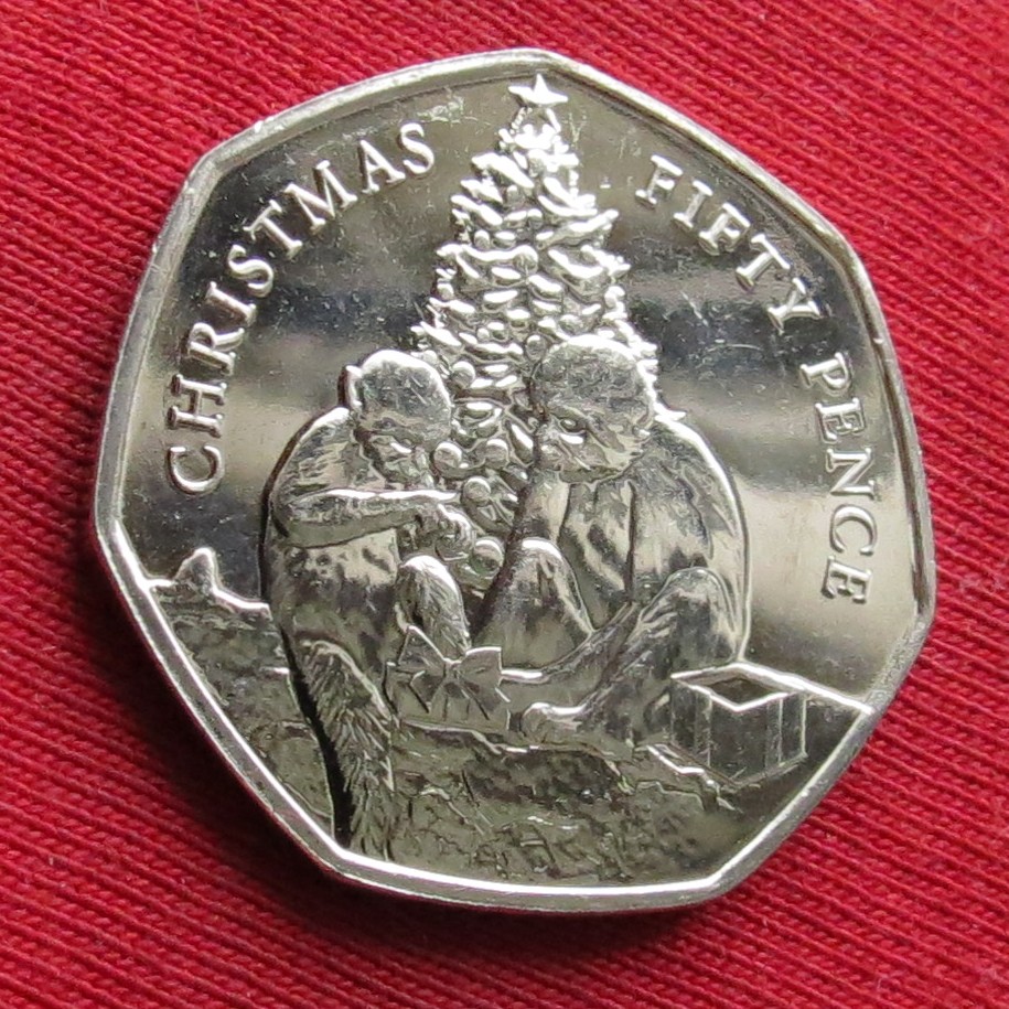 Gibraltar 50 Pence 2021 Christmas