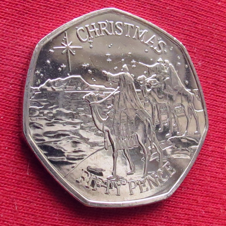 Gibraltar 50 Pence 2022 Christmas