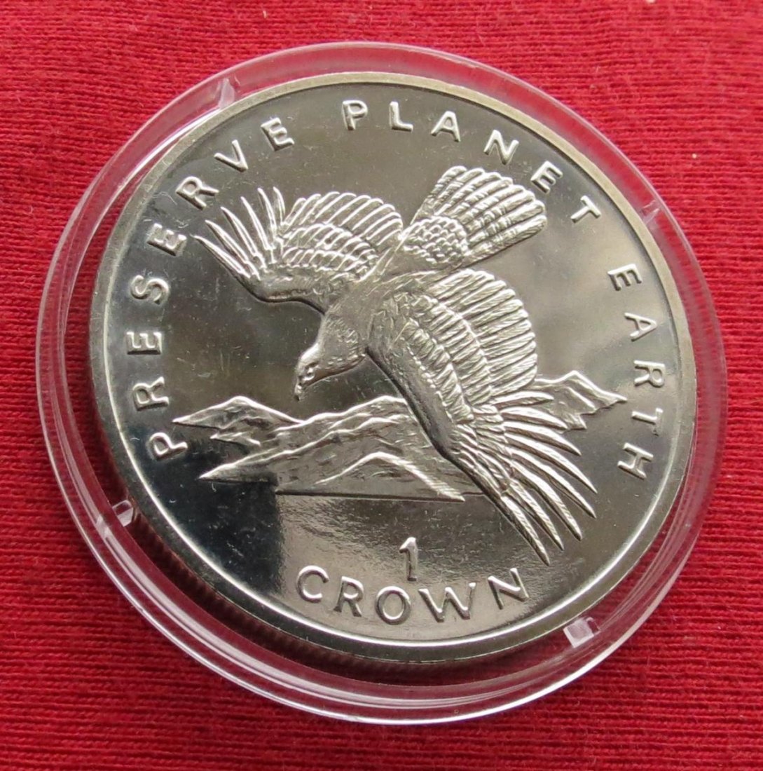 Gibraltar 1 crown 1994 bird