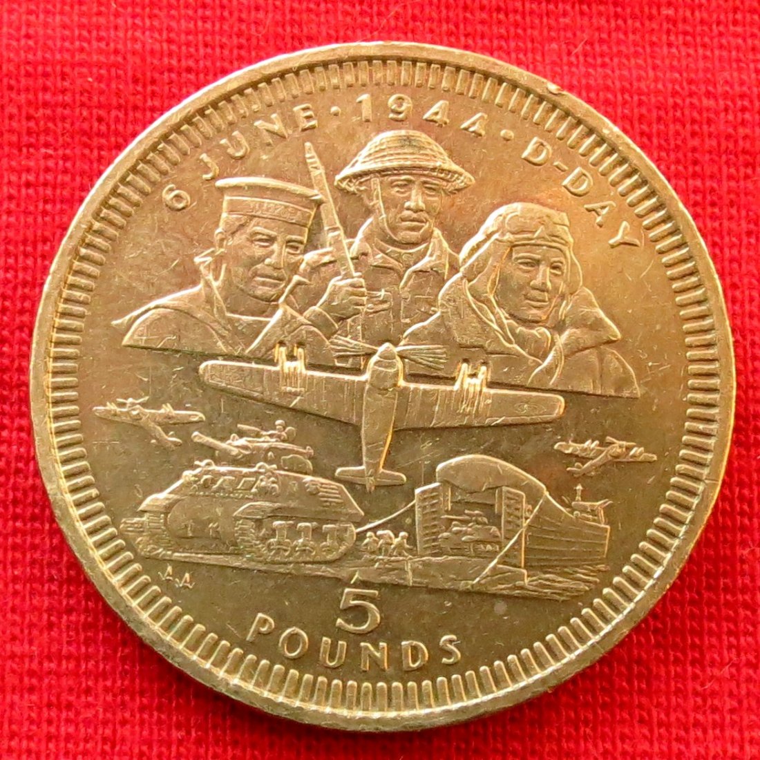 Gibraltar 5 pound 1994 D-Day