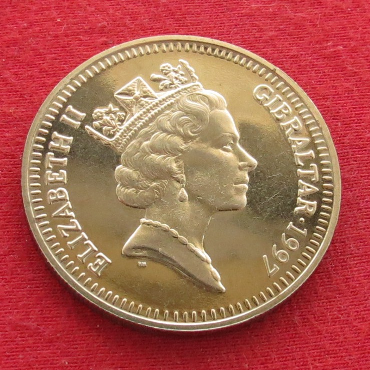  Gibraltar 5 pound 1997 wedding   