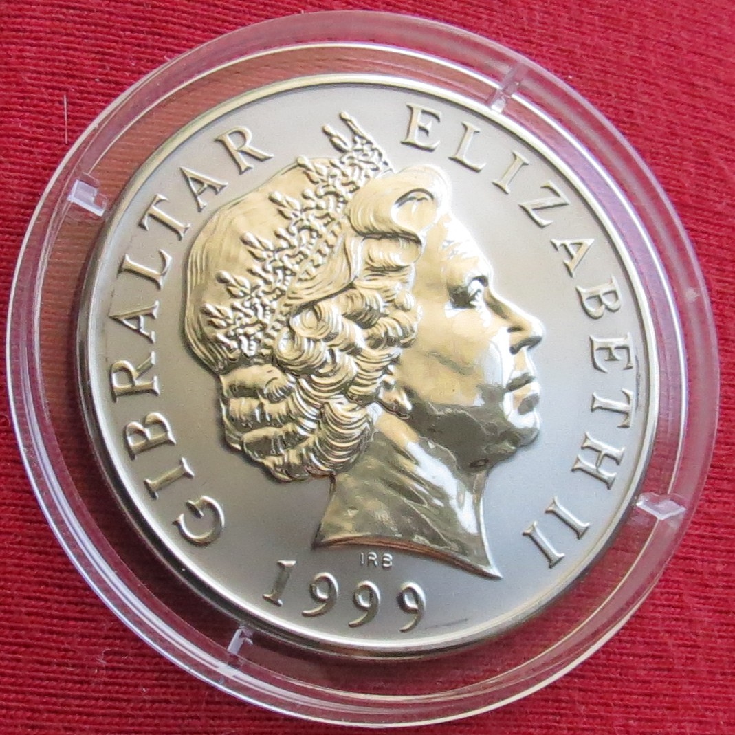  Gibraltar 5 pound 1999 Millennium   