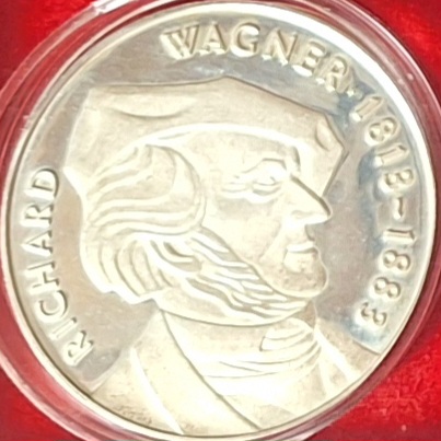  Medaille 100 Jahre Bayreuther Festspiele 1976 Silber   