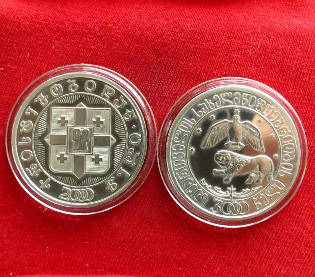 Georgien 10 Lari 2000. Silber