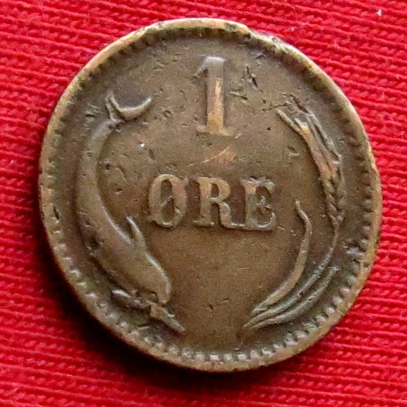 Denmark 1 ore 1887