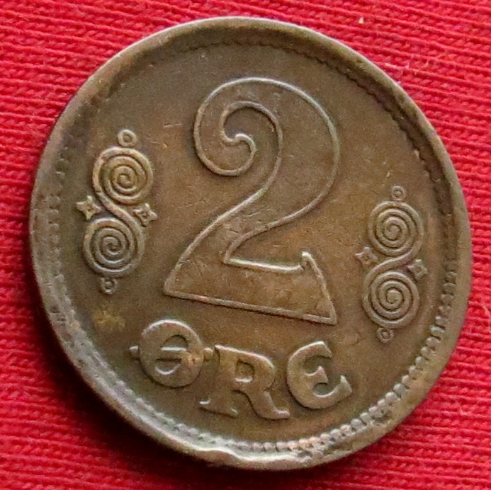  Denmark 2 ore 1917   
