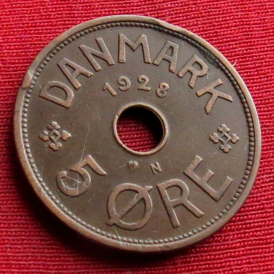Denmark 5 ore 1928