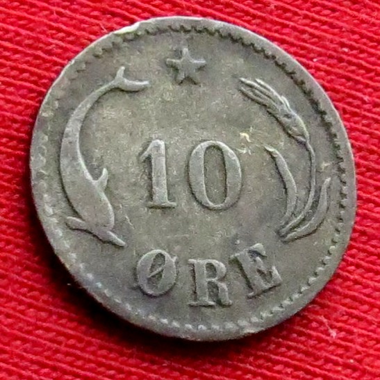 Denmark 10 ore 1882