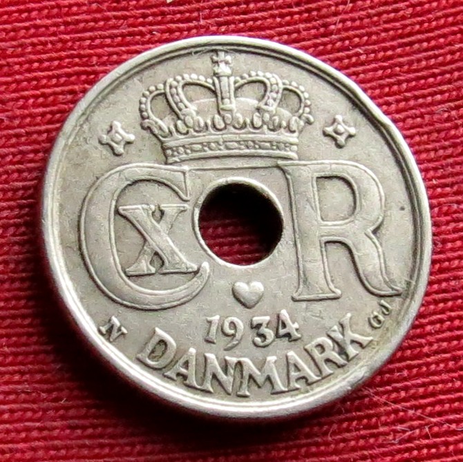Denmark 10 ore 1934