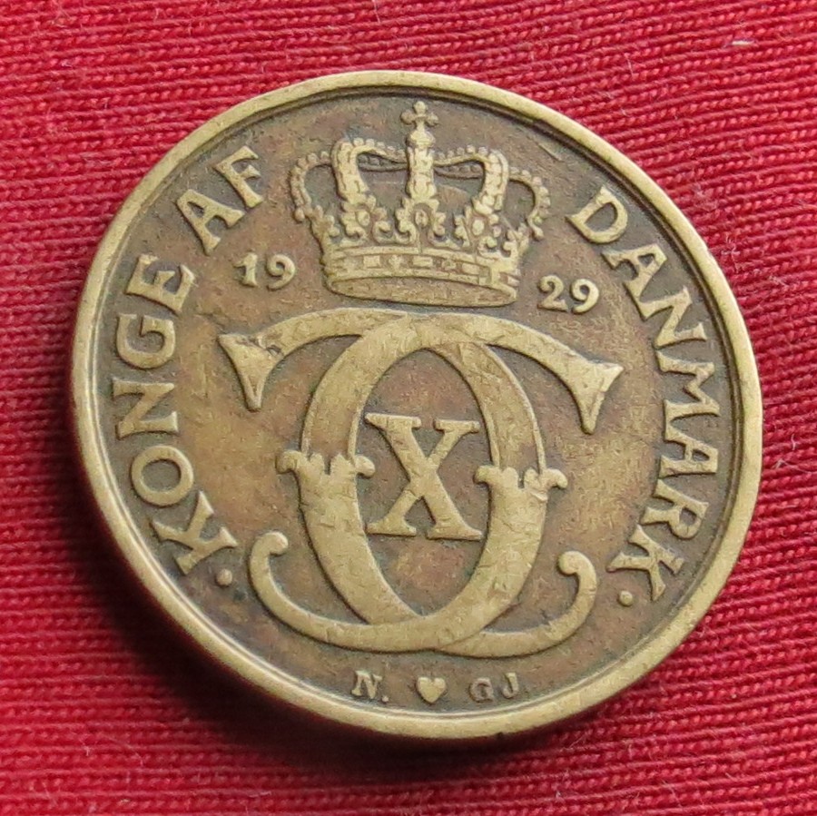  Denmark 1 krone 1929 #2   