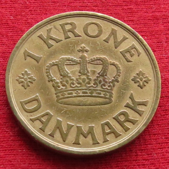  Denmark 1 krone 1935 #A   