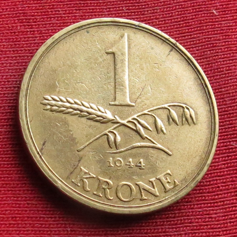  Denmark 1 krone 1944   