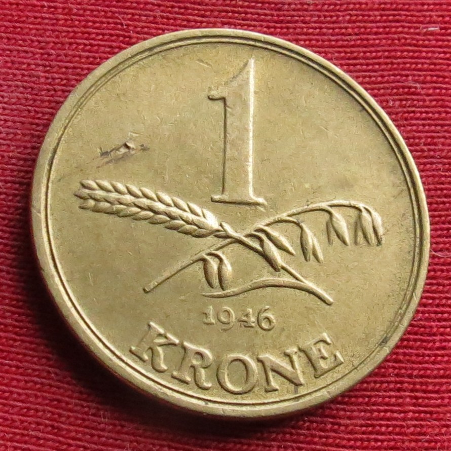  Denmark 1 krone 1946   