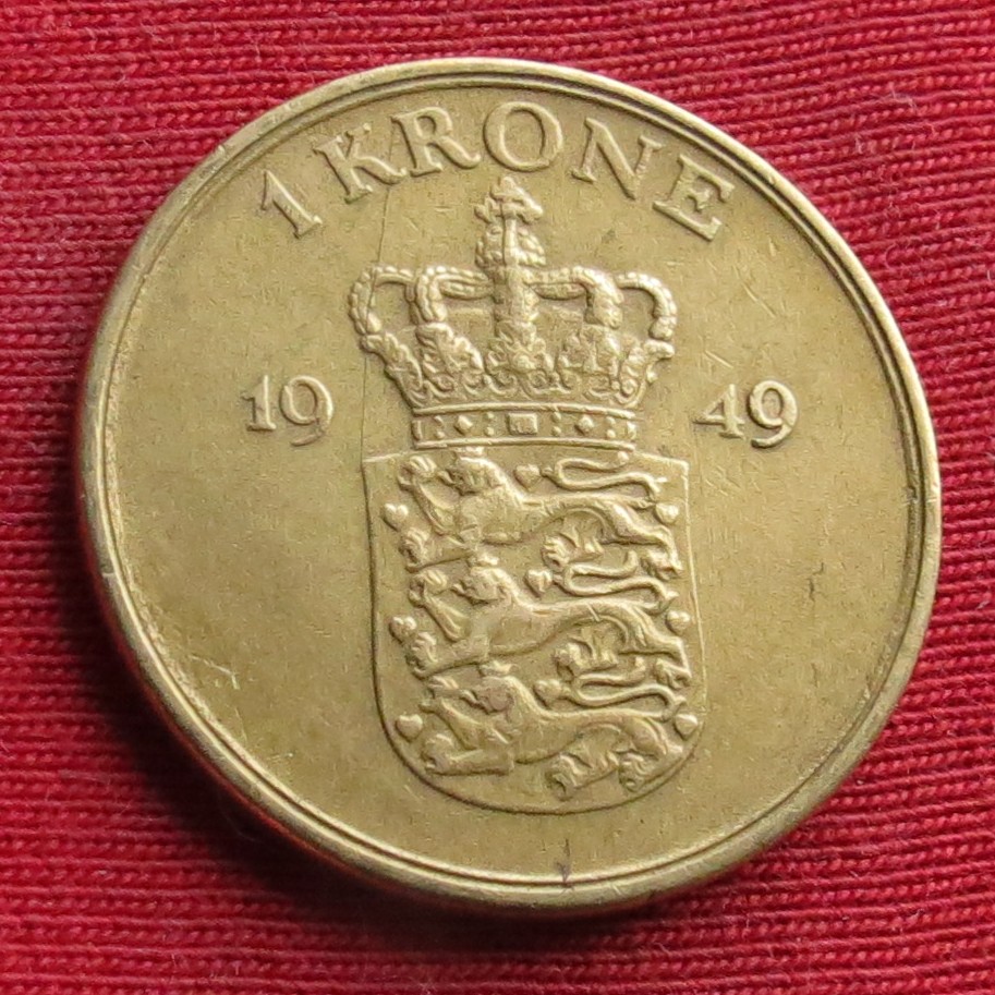 Denmark 1 krone 1949