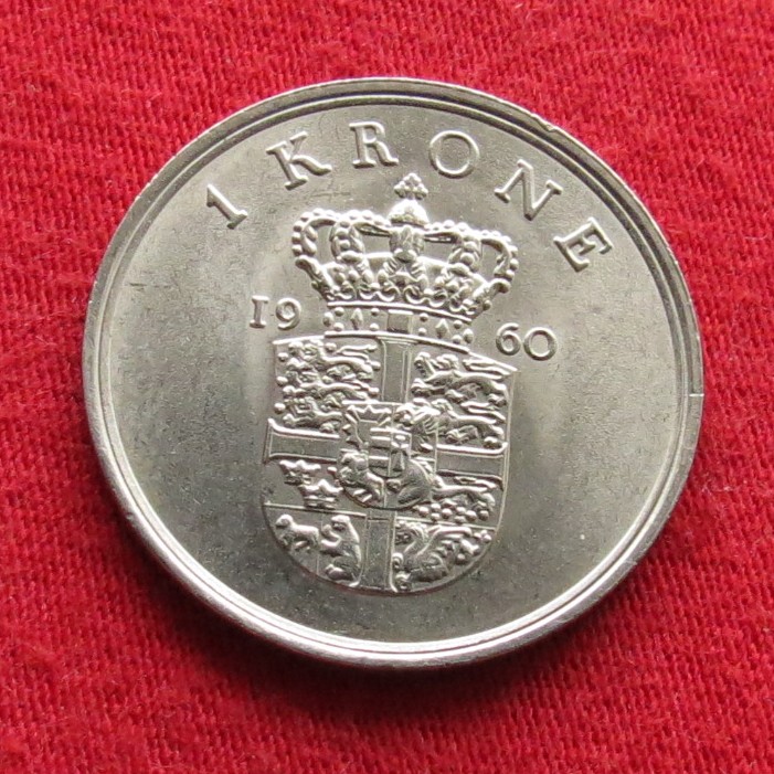  Denmark 1 krone 1960   