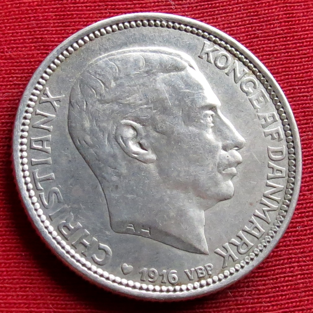  Denmark 2 kroner 1916   