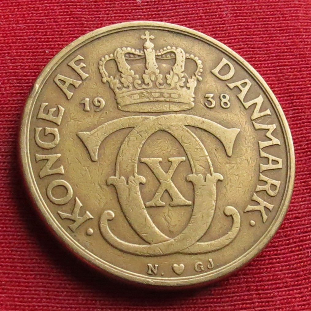  Denmark 2 kroner 1938   