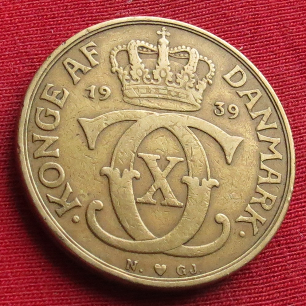  Denmark 2 kroner 1939   