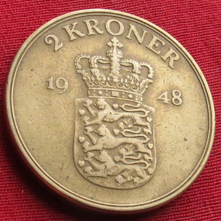 Denmark 2 kroner 1948 #2