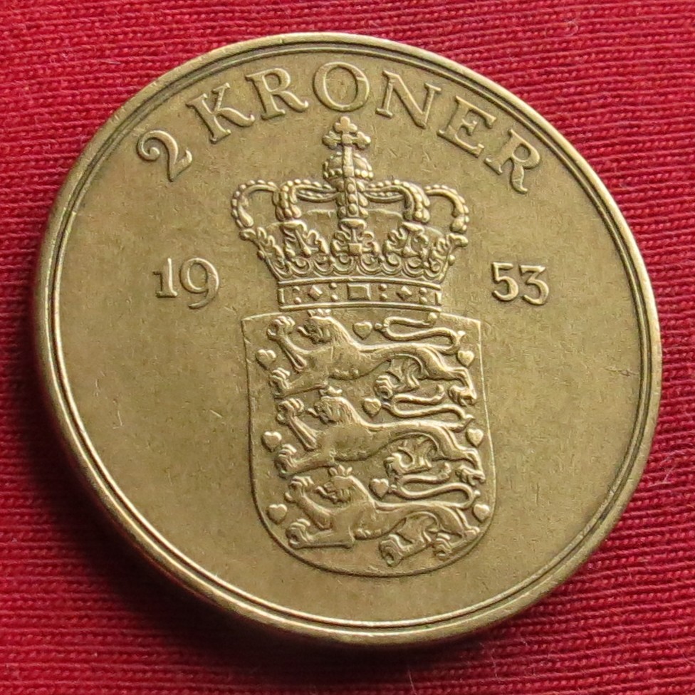  Denmark 2 kroner 1953   