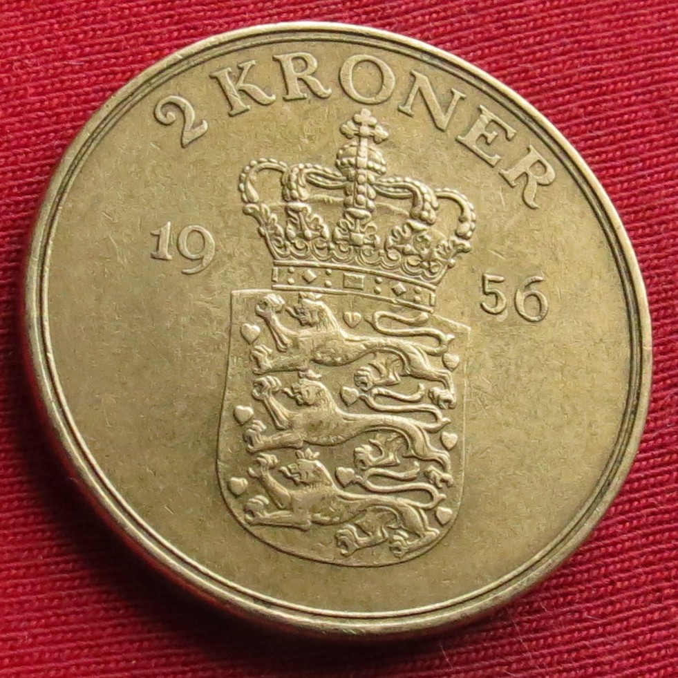  Denmark 2 kroner 1956   