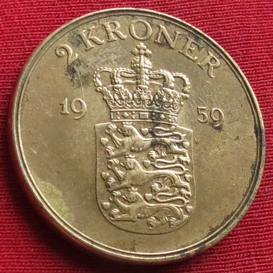 Denmark 2 kroner 1959