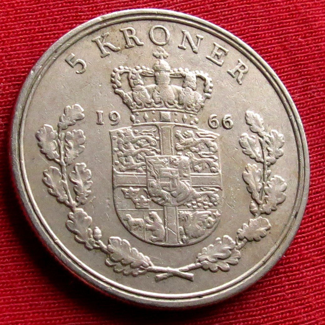 Dänemark 5 Kroner 1966 #2