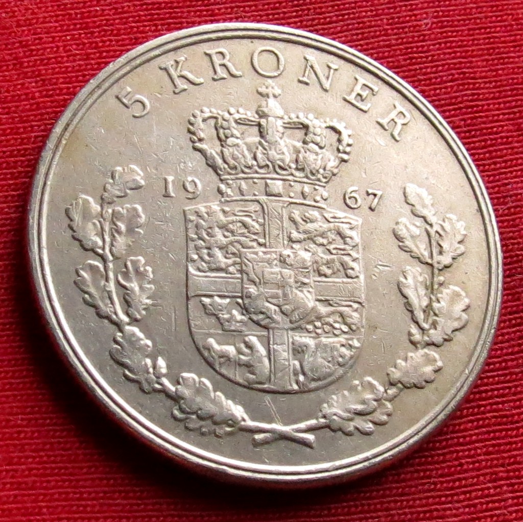 Dänemark 5 Kroner 1967