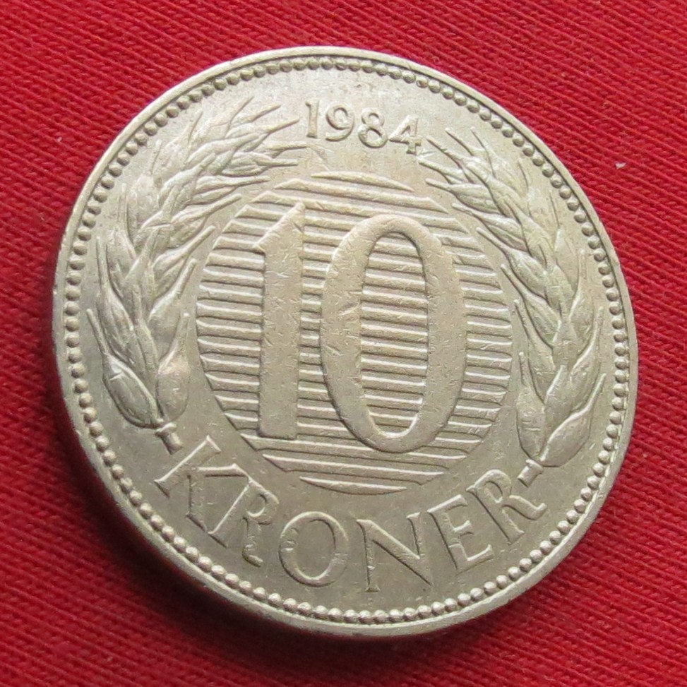  Denmark 10 kroner 1984   