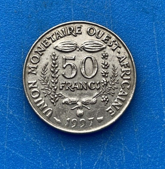  Westafrikanische Staaten (BCEAO) 50 Francs CFA 1997 Sägefisch   