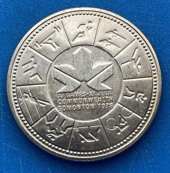  SILBER - Kanada 1 Dollar 1978 XI Commonwealth Spiele in Edmonton   