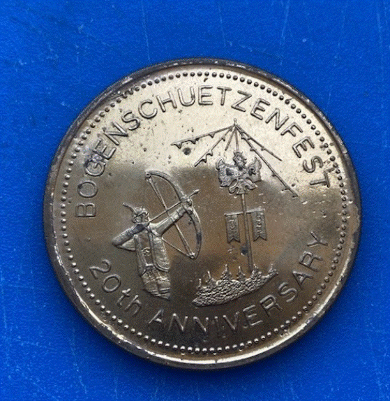  Kanada (Kitchener-Waterloo) 2 Dollars 1989 Oktoberfest & 20 Jahre Bogenschützen   