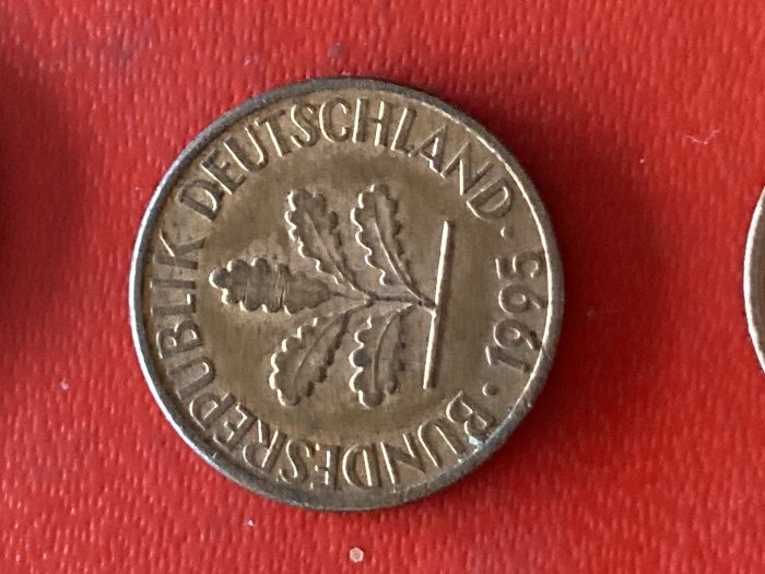  Münze Münzen Umlaufmünze Deutschland 1 Pfennig 1995 Münzzeichen A   