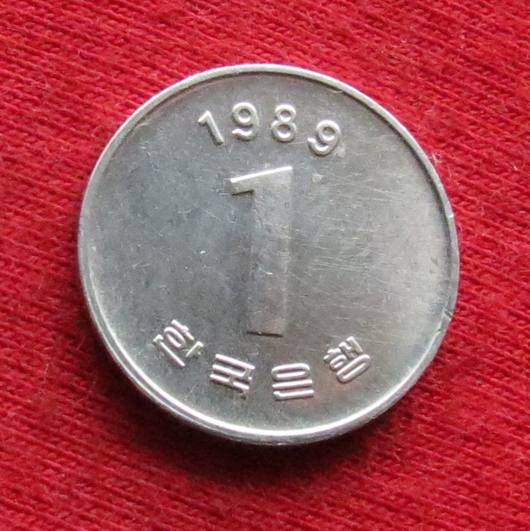  Südkorea 1 won 1989   