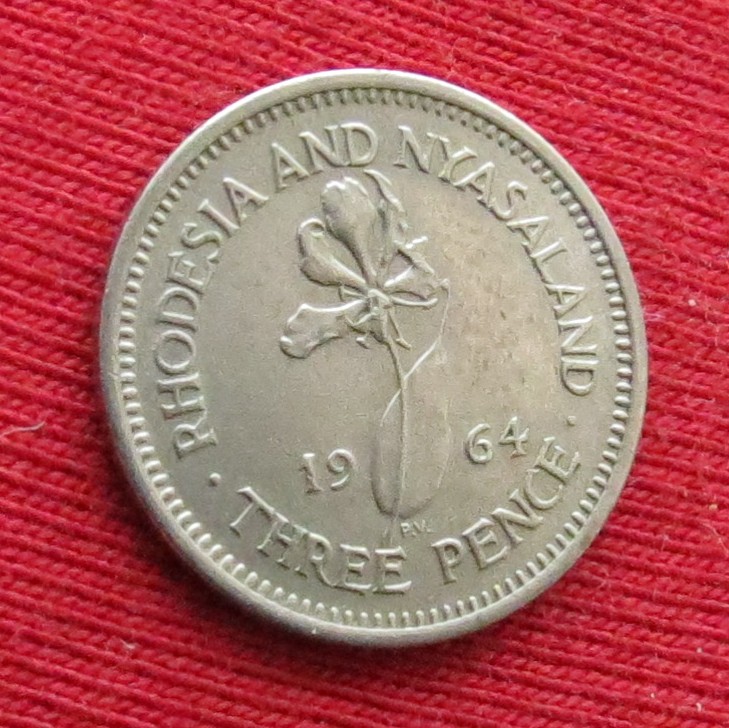 Rhodesia and Nyasaland 3 pence 1964
