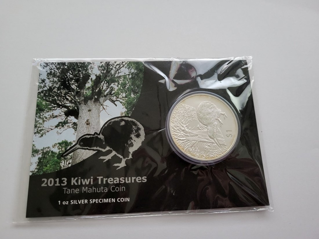  1 Dollar 2013 Kiwi 1 Oz Silbermünze New Zealand Neuseeland Spittalgold9800 (5455   