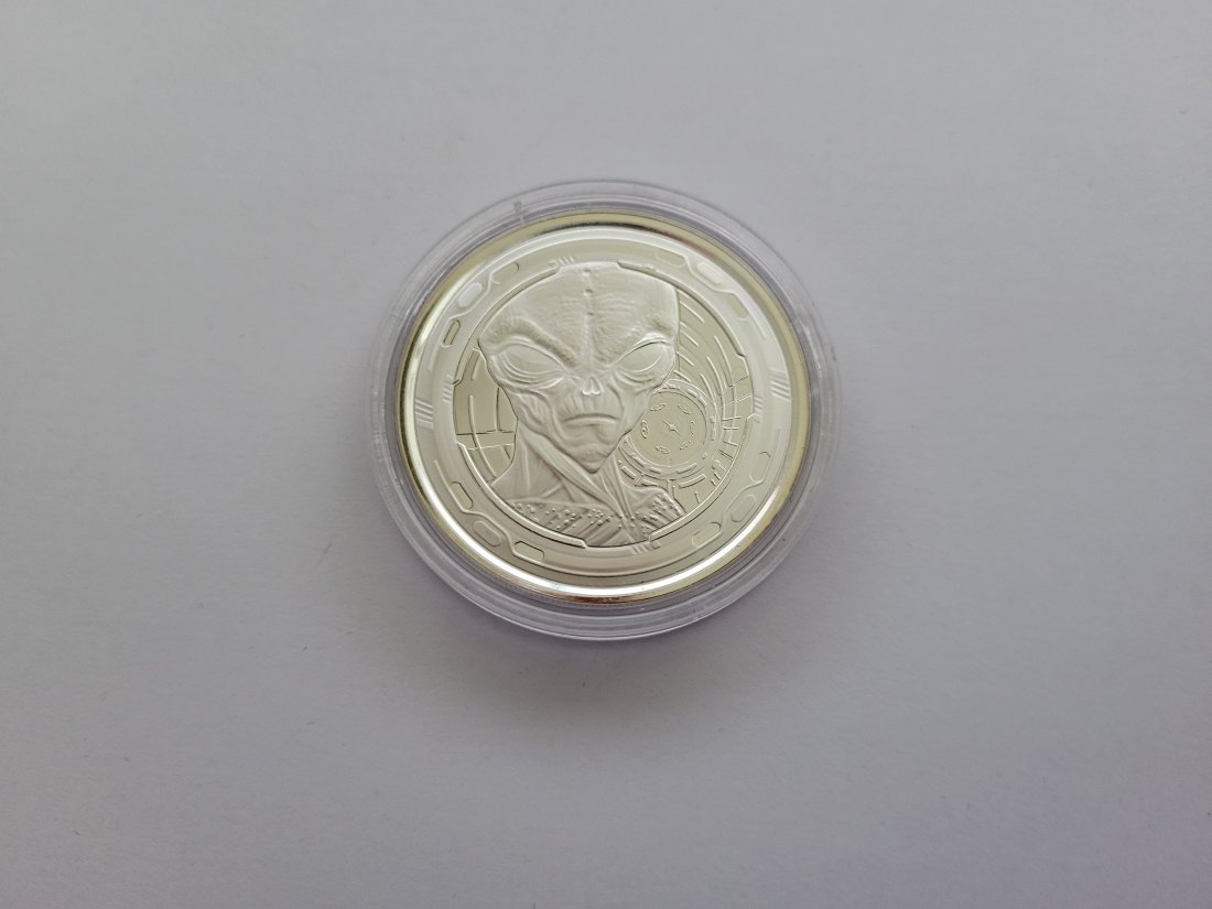  5 Cedis 2022 Alien 1 Oz Silbermünze 999 Republik Ghana Spittalgold9800 (5455   