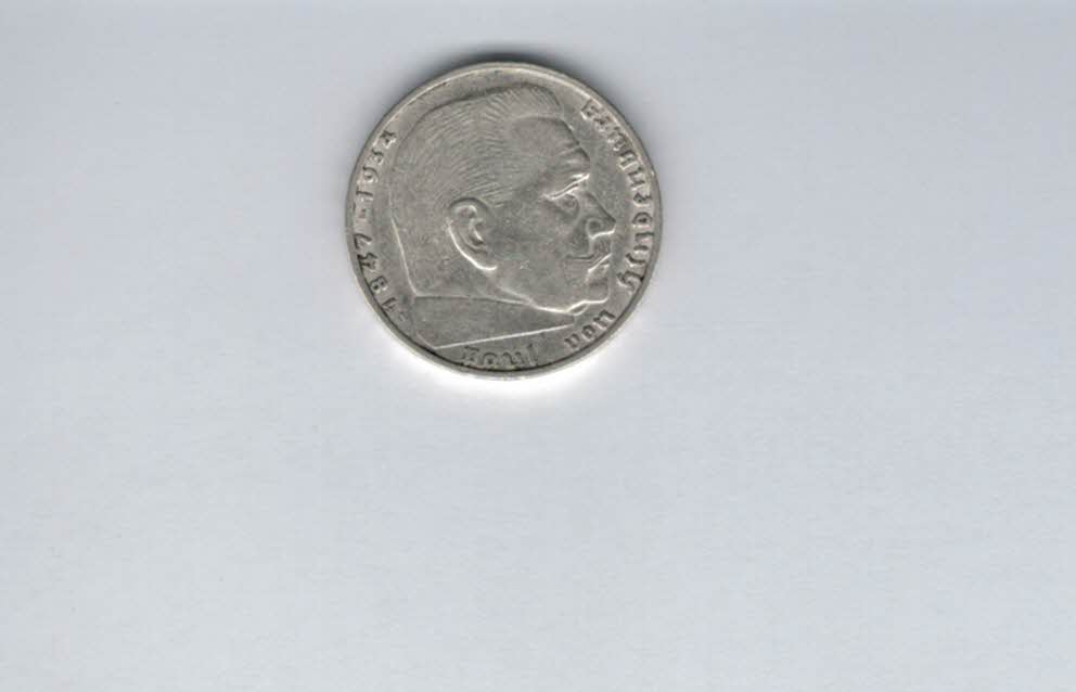  2 Mark 1938 A Paul von Hindenburg Reichsmark Ag 5g fein H´Kreuz Deutschland Spittalgold9800 (4976)   
