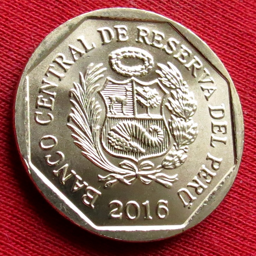  Peru 1 sol 2016 Cabeza de vaca   