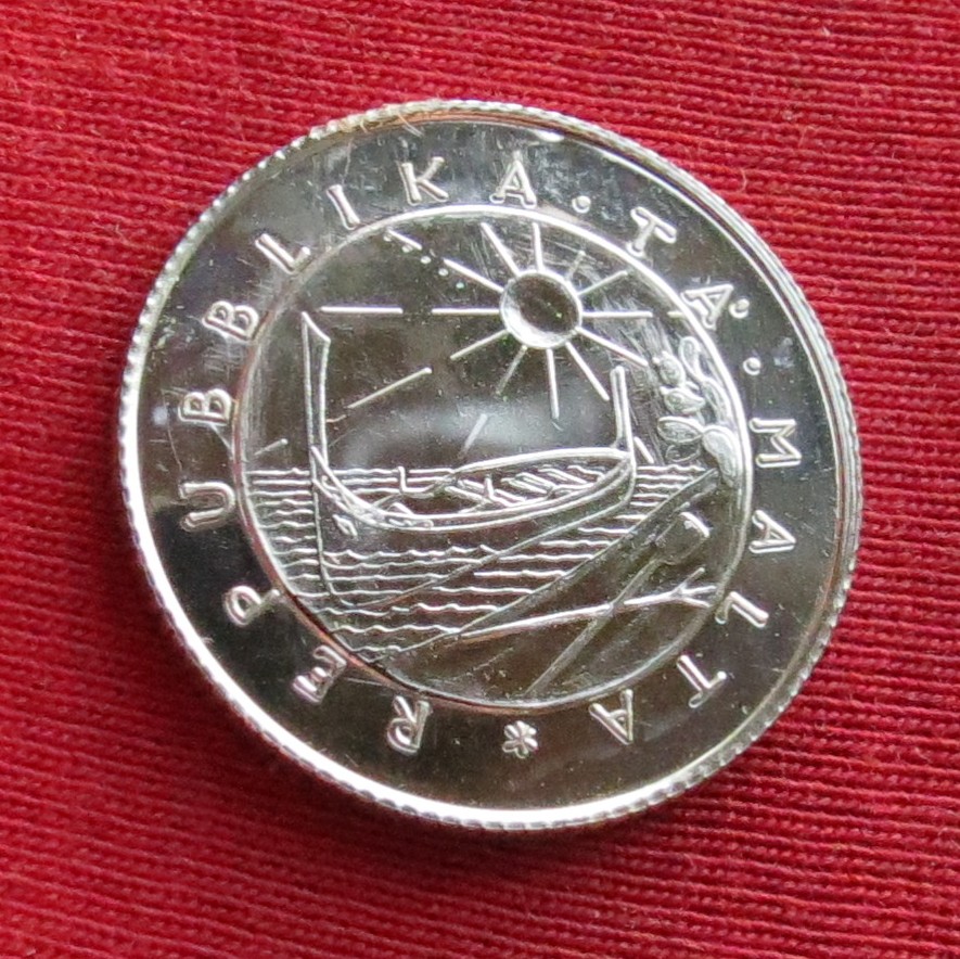  Malta 1 pound 1977 dog   