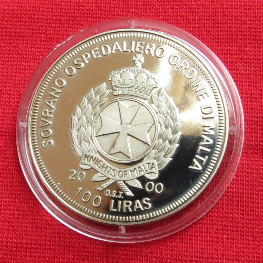  Order of Malta 100 lire 2000 marine life   