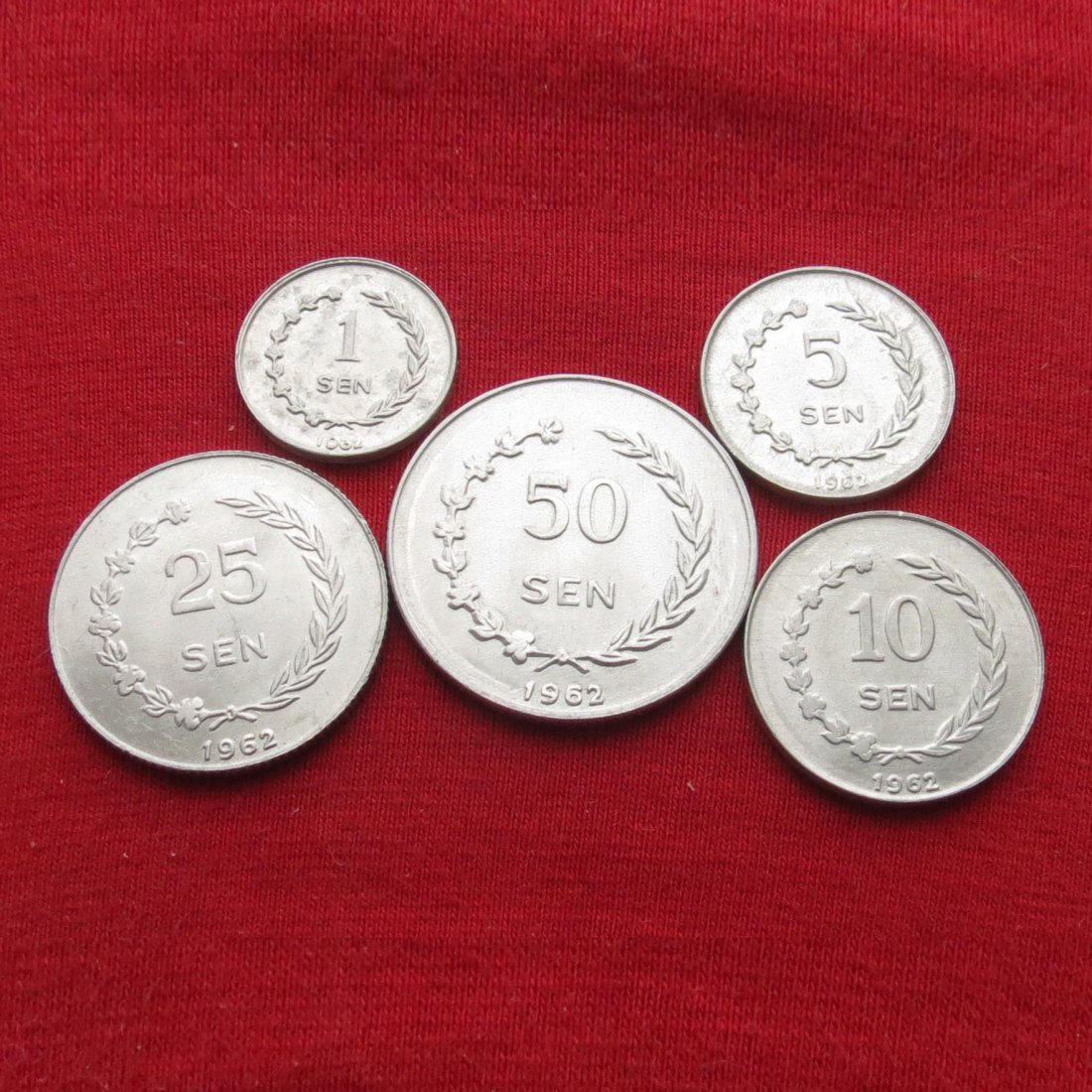  Irian Barat 1 5 10 25 50 sen 1962 Indonesia #2   
