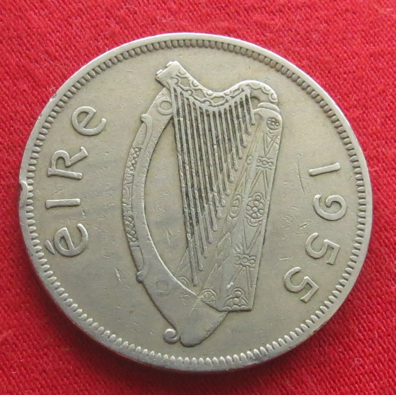  Irland 2 shilling 6 pence 1955 half a crown   