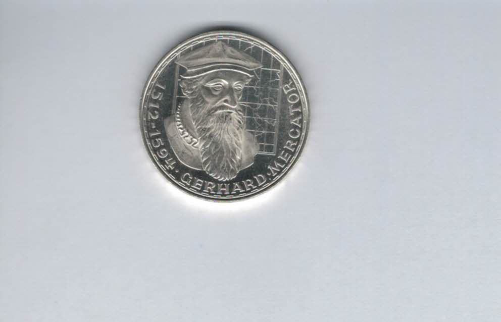  5 Mark 1969 F Gerhard Mercator silber 7g fein BRD Deutschland Spittalgold9800 (4601/4   