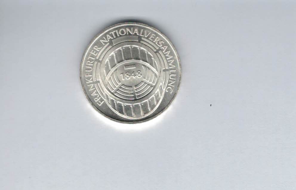  5 Mark 1973 G Frankfurter Nationalversammlung silber 7g fein BRD Deutschland Spittalgold9800 (4601/8   