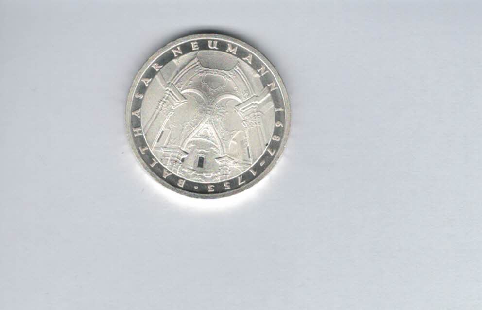  5 Mark 1978 F Balthasar Neumann silber 7g fein BRD Deutschland Spittalgold9800 (4601/15   