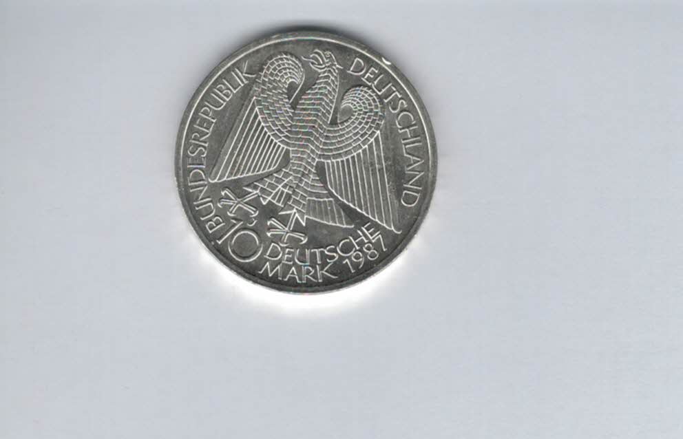  10 Mark 1987 J 750 Jahre Berlin 9,68g fein silber BRD Deutschland Spittalgold9800 (4603/1   