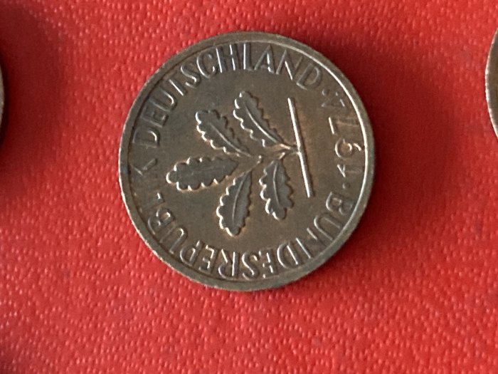  Münze Münzen Umlaufmünze Deutschland 1 Pfennig 1974 Münzzeichen J   
