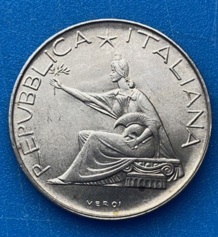  SILBER - Italien 500 Lire 1961 „100. Jahrestag der Einheit Italiens“ .835   